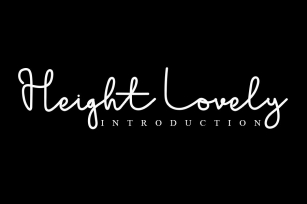 Height Lovely Font Download