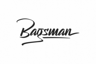Bagsman Font Download