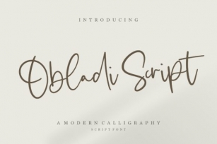 Obladi Script Font Download
