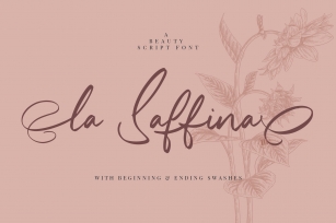 La Saffina - A Beauty Script Font Font Download