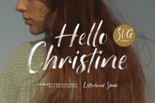 Hello Christine - SVG Font Font Download