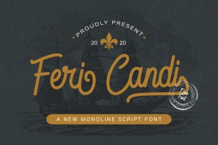Feri Candi - Monoline Script Font Font Download