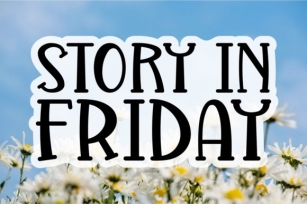 Story in Friday Font Download