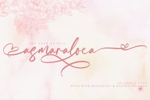 Asmaraloca - So Lovely Font Font Download
