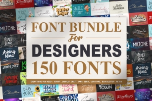Font Bundle For Designers Vol 1 Font Download