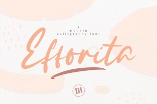 Efforita - A Modern Calligraphy Font Font Download