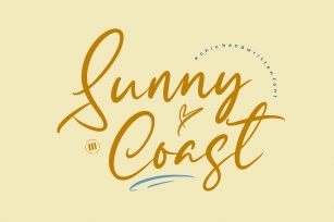Sunny Coast - A Chic Handwritten Font Font Download