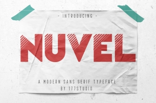 Nuvel - Modern Sans Serif Font Font Download