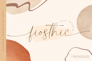 Fiosthic-Modern Signature Font Font Download