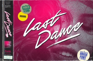Last Dance - An 80s Inspired Movie Script Font Font Download