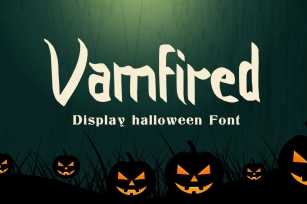 Vamfired - Display Halloween Font Font Download