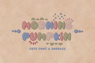 Morning Pumpkin Font & Doodles Font Download