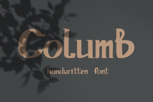 Columb. Handwritten font Font Download