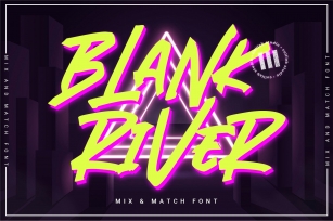 Blank River - A Mix N Match Font Font Download