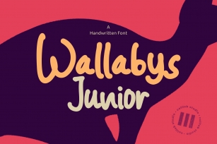 Wallabys Junior - A Handwritten Font Font Download
