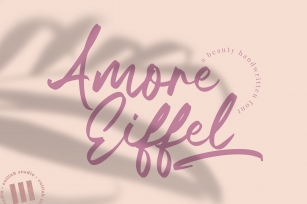 Amore Eiffel - A Beauty Handwritten Font Font Download