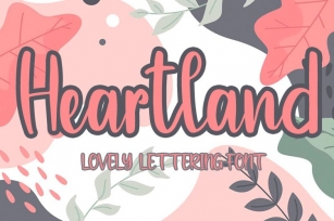 Heartland Lovely Lettering Font Font Download