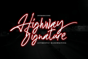 Highway Signature Font Download