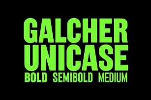 Galcher Font Download