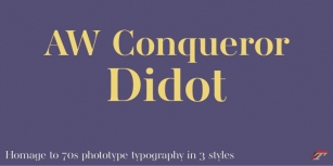 AW Conqueror Std Didot Font Download