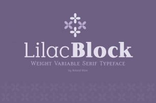Lilac Block Weight Variable font Font Download