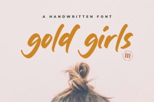 Gold Girls - A Handwritten Font Font Download