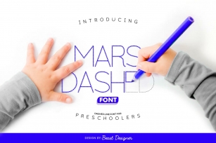Mars Dashed Font for Preschoolers Font Download