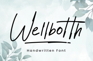 Wellbotth - Handwritten Font Font Download
