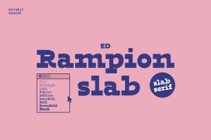 ED Rampion Slab Font Download