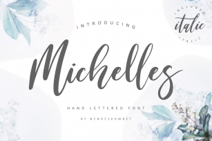 Michelles Hand Lettered Script Font Download