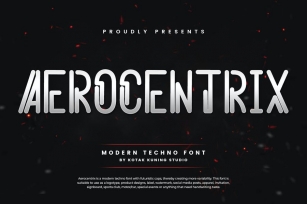 Aerocentrix - Modern Techno Font Font Download