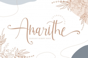 Amarithe - Elegant Script Font Font Download