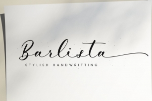 Barlista - Calligraphy Font Font Download