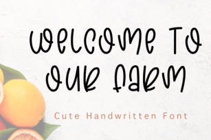 Welcome to Our Farm Font Download