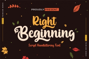 Right Beginning Font Download