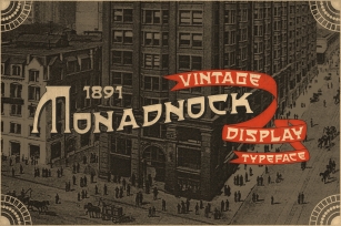 Monadnock Vintage Display Font Download