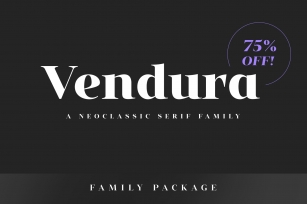 75% OFF Vendura Family Font Download