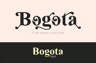 Bogota - a two faced classy font Font Download