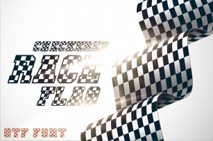 Checkered Race Font Racing OTF Font Download