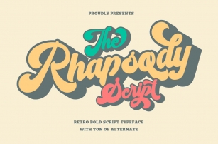 Rhapsody - Retro Bold Script Font Download