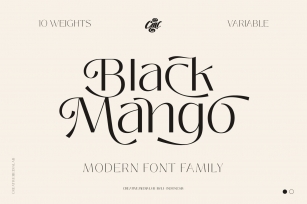 Black Mango Font - Modern Pretty Family Font Download
