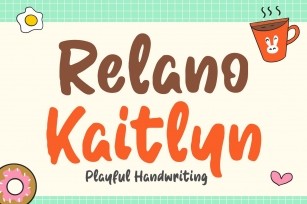 Cute Handwritten Font - Relano Kaitlyn Font Download