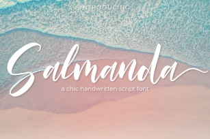 Salmanda - a chic handwritten script font Font Download