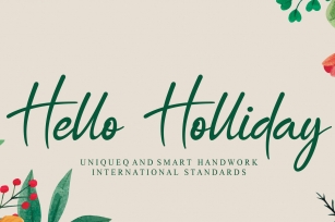 Hello Holliday Font Download