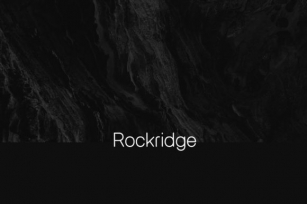 Rockridge Font Download