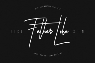 Like Father Like Son Font Download