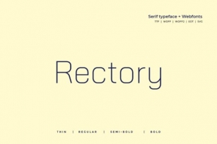 Rectory Font Download
