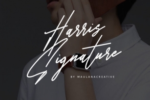 Harris Signature Font Download