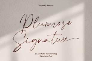 Plumrose Signature Font Download