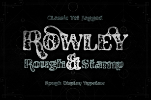 RowleyStamp Display Typeface Font Download